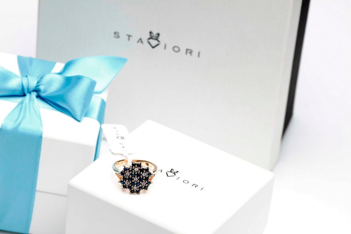 Emaga Złoty pierścionek PZD1600 - Diament